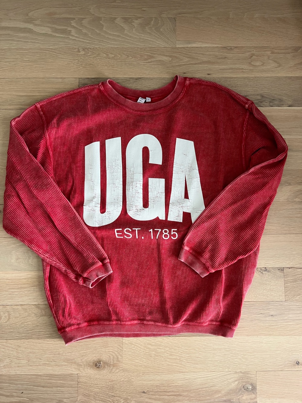 Red UGA Graphic Crewneck Sweatshirt